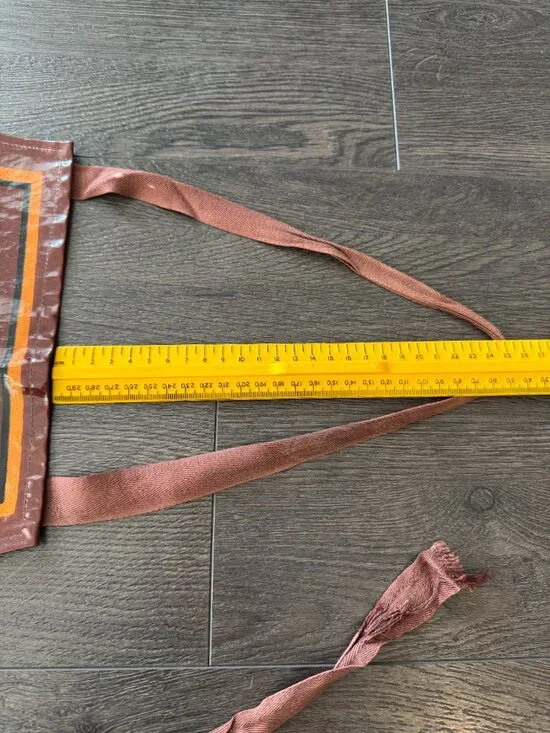 VINTAGE 80S MADE IN ENGLAND NEW CASTLE BROWN ALE APRON SARI FABRICS PREOWNED - Picture 14 of 16